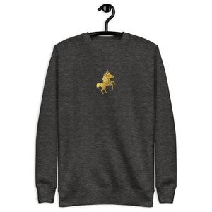 Golden Unicorn Unisex Fleece Pullover