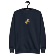 Load image into Gallery viewer, Golden Unicorn Unisex Fleece Pullover
