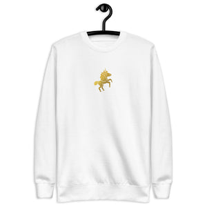 Golden Unicorn Unisex Fleece Pullover