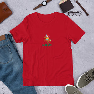 Chocolate Unicorn Holiday Short-Sleeve Unisex T-Shirt