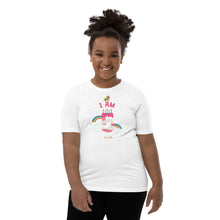 Load image into Gallery viewer, Chocolate Unicorn - I&#39;m 5 Youth Short Sleeve T-Shirt

