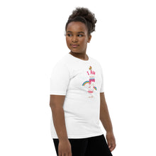 Load image into Gallery viewer, Chocolate Unicorn - I&#39;m 5 Youth Short Sleeve T-Shirt

